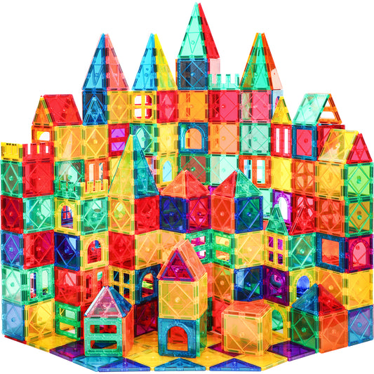 Magnetic Tiles Kids Magnetic Blocks Building Sets 3D Magnet Tile Building Construction Educational STEM Toys, Gifts for Toddlers Boys Girls 3 4 5 6 7 8 9 10 + Year Old